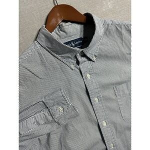 Polo Ralph Lauren Slim Blake Button Down Dress Shirt Striped Stretch Mens XXL